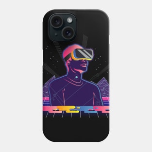 Vaporwave aesthetic Shirt 80s retro style vr gift Phone Case