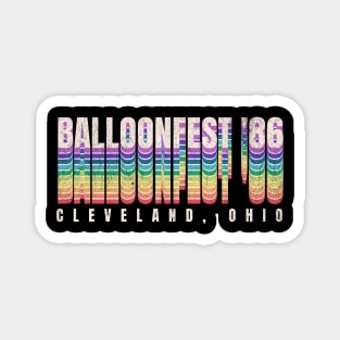 Balloonfest 1986 Cleveland Retro 80s Vintage Magnet
