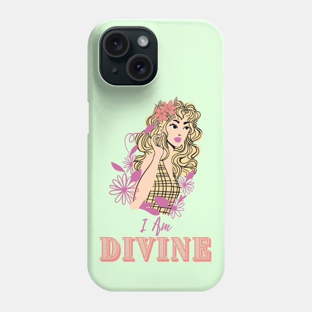 I Am Divine - Blonde Beauty Phone Case by Hypnotic Highs