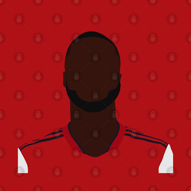 Nicolas Pepe Minimalistic Face Art by GotchaFace