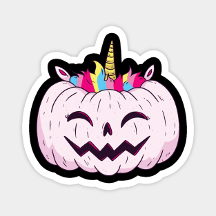 halloween UNICORN PUMPKIN funny Magnet