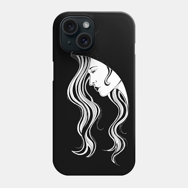 Beautiful girl with perfect hair Phone Case by Lena Sfinks