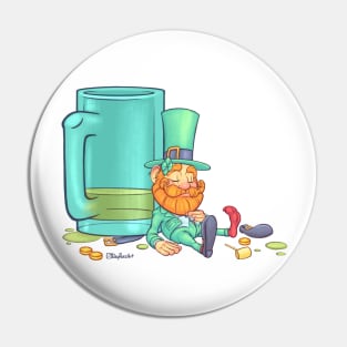 Green beer wasted Pin