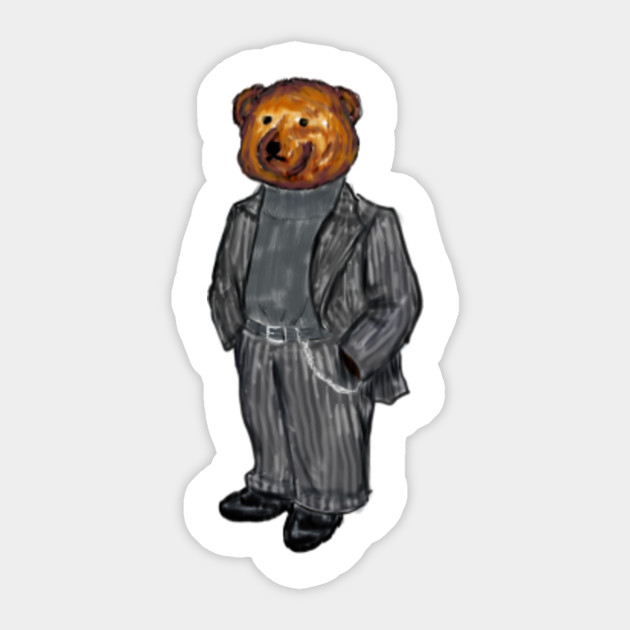 teddy bear in suit