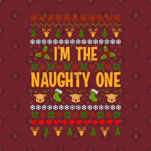 Nice and Naughty Ugly Christmas Matching Sweatshirts by KsuAnn