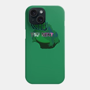 Frog eat spider Phone Case