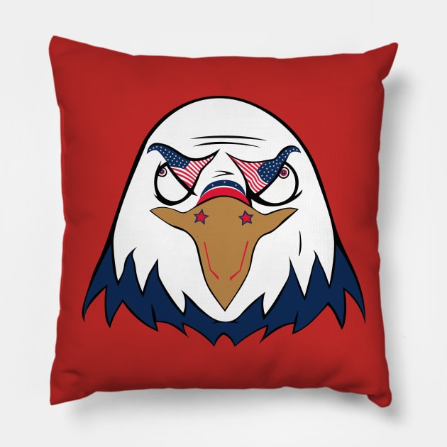 Washington Freedom Bird Pillow by rabidhabs