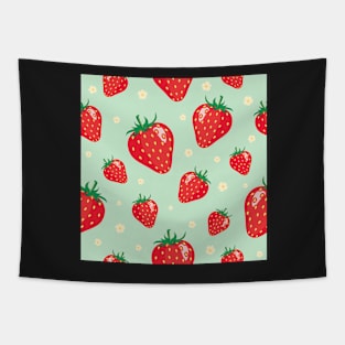 Summer Strawberries Tapestry