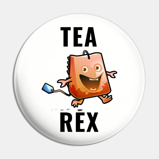 Tea Rex Pin by SillyShirts