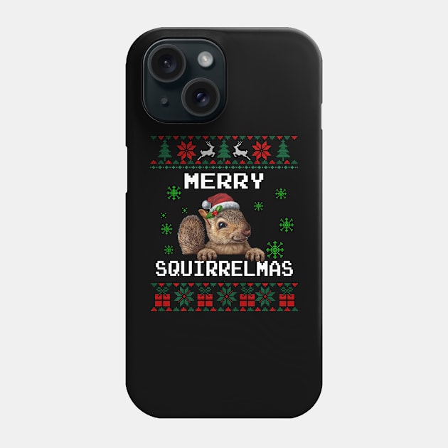 Squirrel Lover Christmas Gifts Xmas Christmas Sweater Phone Case by everetto