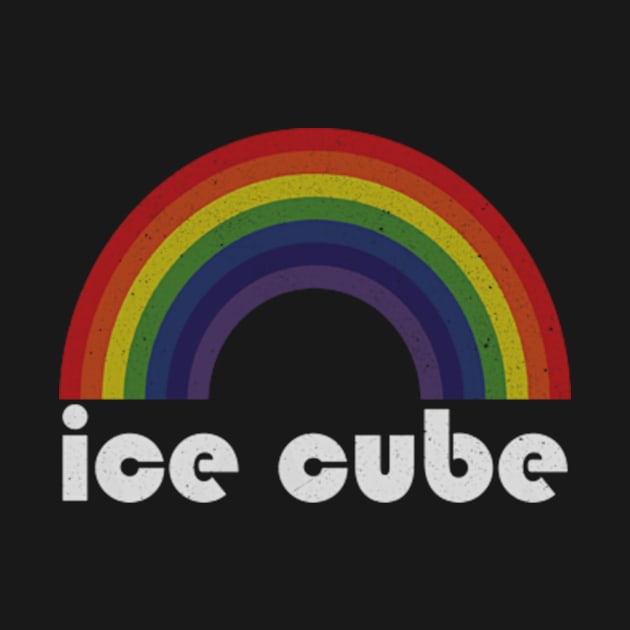 Ice Cube Vintage Retro Rainbow by Arthadollar