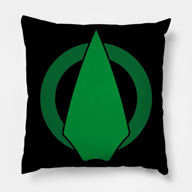 Green Arrow Pillow by fenixlaw