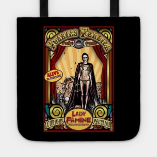 Lady Famine The Human Skeleton Sideshow Poster Tote