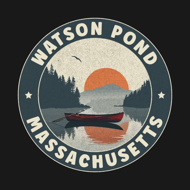 Watson Pond Massachusetts Sunset by turtlestart