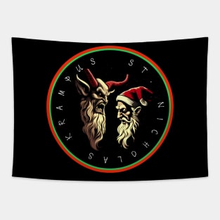 Krampus and St Nicholas Tapestry