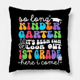 So Long Kindergarten Graduation 1st Grade  2024 Pillow