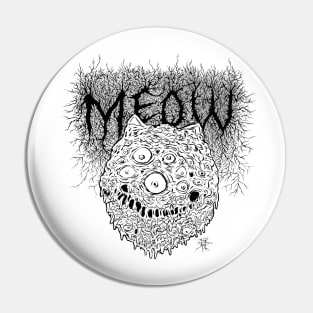 Meow - Black Logo Pin