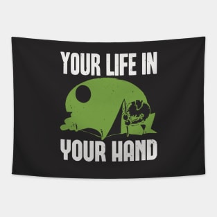 your life in your hand Tapestry