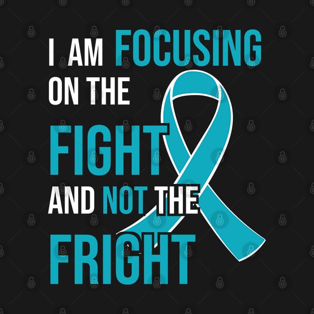 Ovarian Cancer Awareness Ribbon for a Cancer Survivor by jkshirts