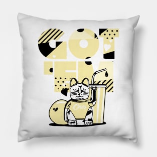 Got Em Coconut Milk Retro Sneaker Art Pillow