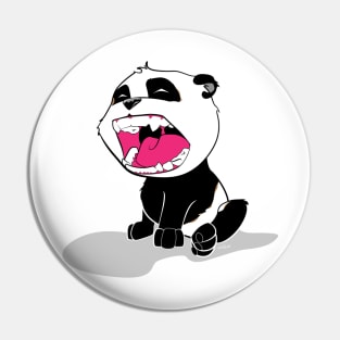 Screaming Panda Cub Pin