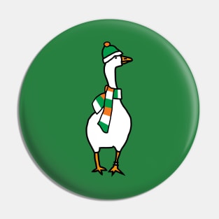 Irish Goose on St Patricks Day Pin