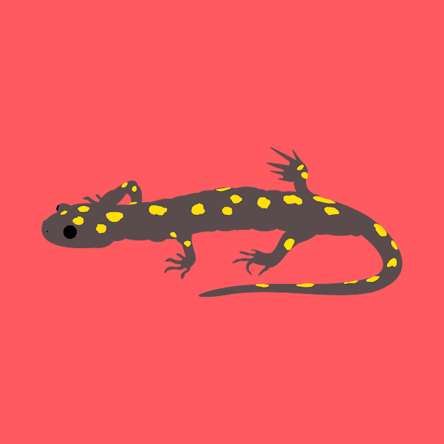 Yellow-Spotted Salamander by stargatedalek