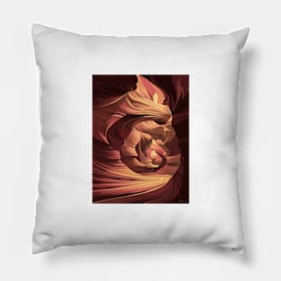 Antelope Canyon Navajo Abstract Pillow