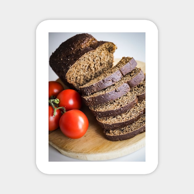 Bread and Tomato Magnet by ansaharju