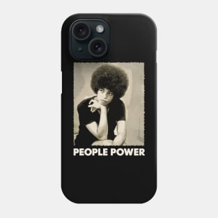 Revolutionary Icon Davis Graphic Tee for Activists Phone Case