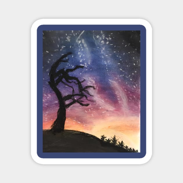 Starry night sky Magnet by 4Art-smg