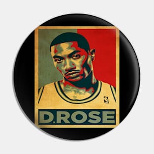 vintage d rose Pin