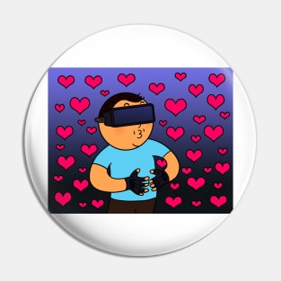 Virtual Reality Glasses Love Affection Pin