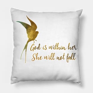 God is within her Pillow