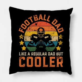 Football Dad Funny Vintage Football Player Father's Day Gift Pillow