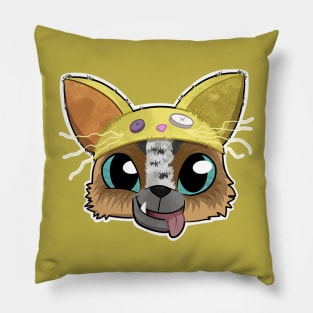 Perrito cat hat Pillow