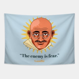 Gandhi Quote Fear Tapestry