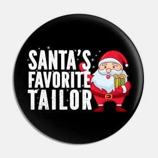 Santa's Favorite Tailor Christmas Pin