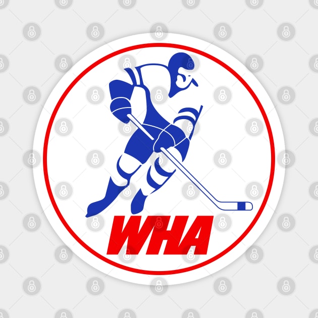 Retro Hockey - World Hockey Association - WHA Seventies Ice Hockey Magnet by Yesteeyear