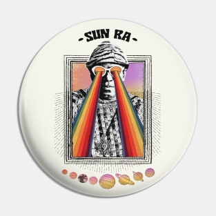 --- SUN RA ---- Original Psychedelic Design Pin