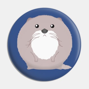 Sfurical round river otter Pin