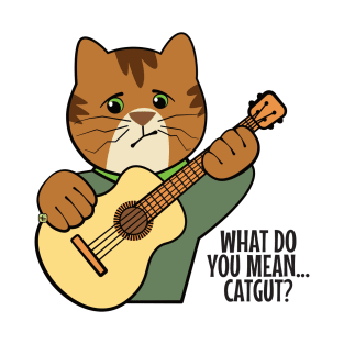 Funny Cat Guitar Music Humor T-Shirt