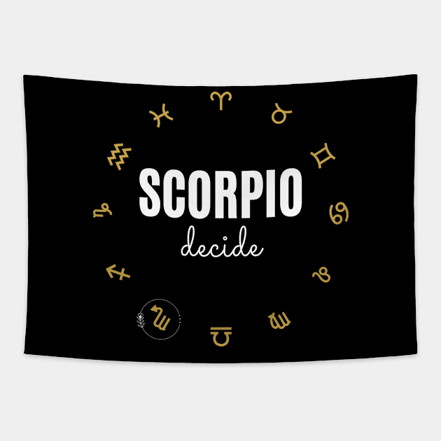 Scorpio Zodiac Horoscope Tapestry by Meow_My_Cat