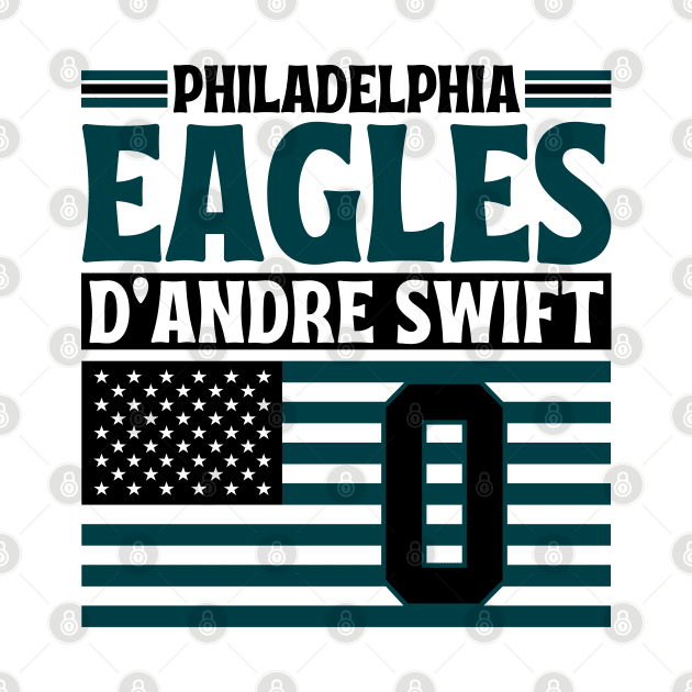 Philadelphia Eagles Swift 0 American Flag Football by Astronaut.co