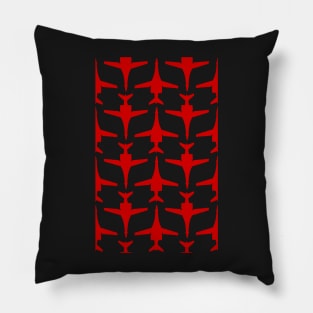 Rockwell B-1 Lancer - Red & Black Pattern Unswept Design Pillow