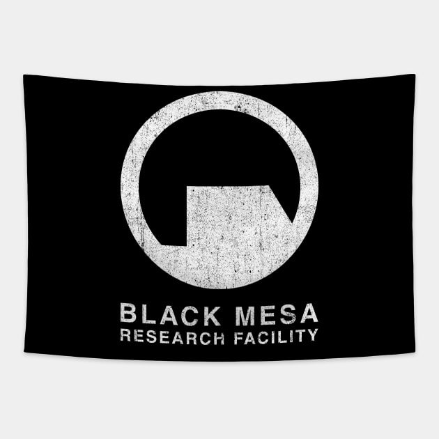 Black Mesa Research Facility (Chest Pocket) Tapestry by huckblade