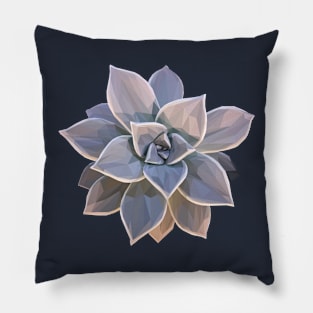 Geometrical Grey Succulent Pillow