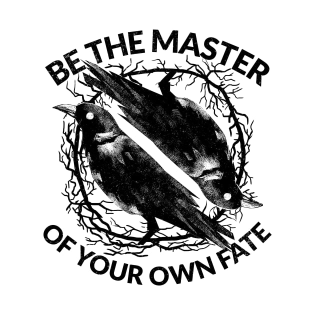 Be the Master of Your Own Fate - Stoic Crow by Autonomy Prints