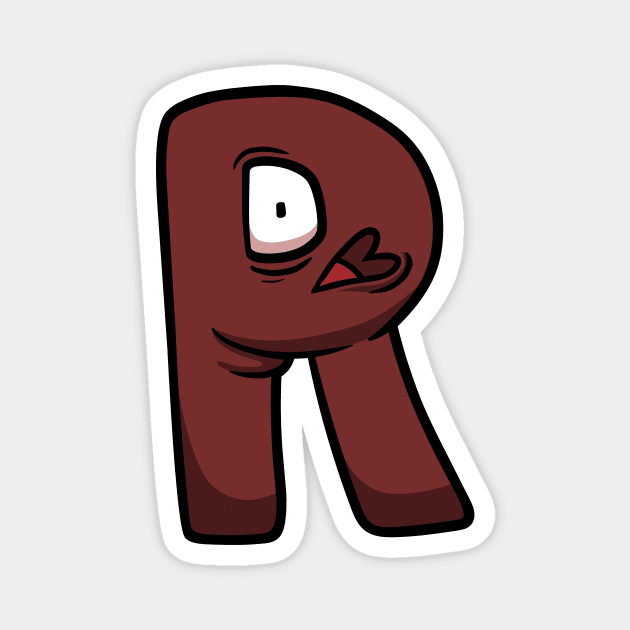 R | Alphabet Lore Magnet by Mike Salcedo