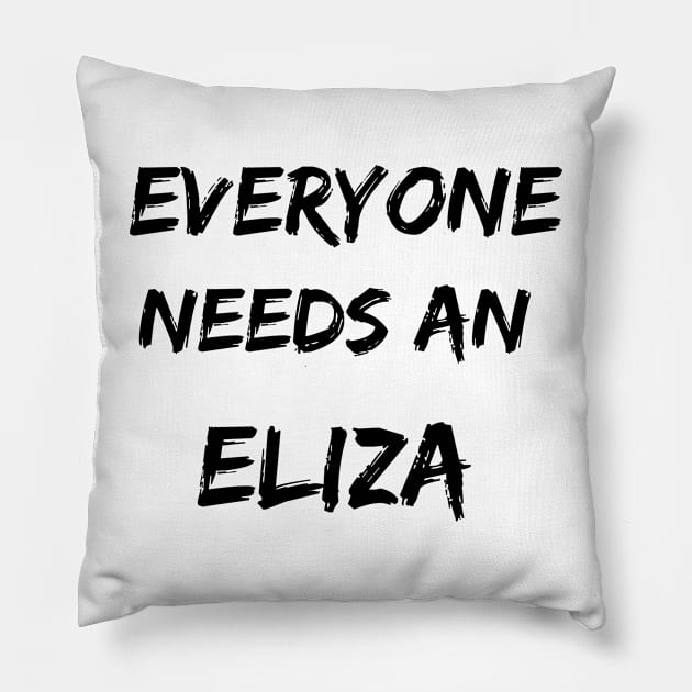 Eliza Name Design Everyone Needs An Eliza Pillow by Alihassan-Art